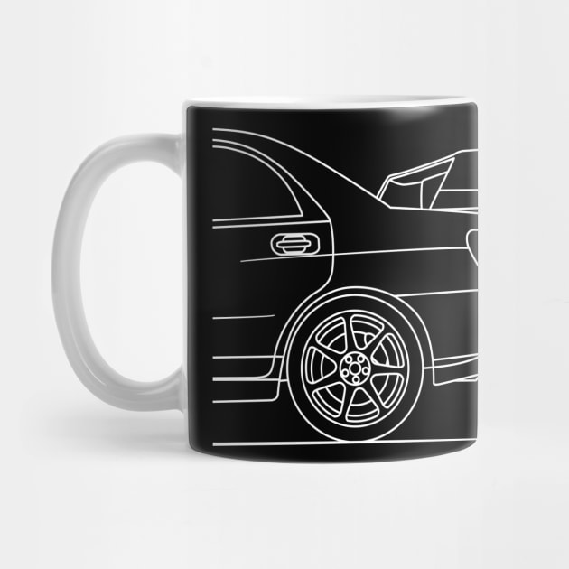 JDM Rally Car Outline by HSDESIGNS